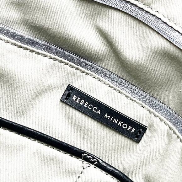 Rebecca Minkoff Signature Leather Perla Gray Tote Bag - Picture 8 of 11